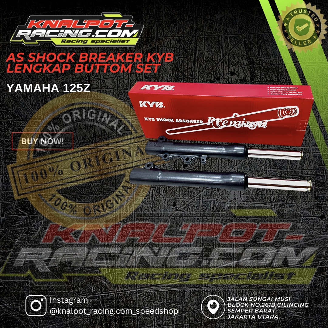 AS SHOCK SHOK BREAKER KYB LENGKAP BUTTOM TABUNG YAMAHA 125Z KYB